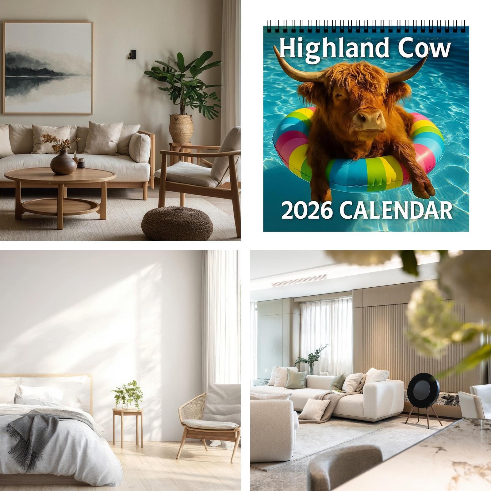 Calendario 2026 Agenda Mensile Gen-Dic Planning Decorazione Casa | 2026 Calendario Planner Highland Arte Da Parete Organizzazione Per Ufficio Scuola Dormitorio Insegnanti Studenti Natale