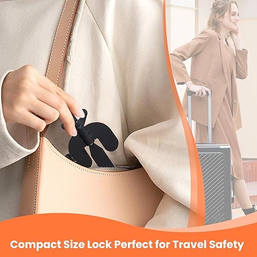 Miniatura 6 de Cerradura de puerta portátil de seguridad para el hogar, cerradura de puerta de hotel, cerradura de viaje para viajes, cerraduras de seguridad desde