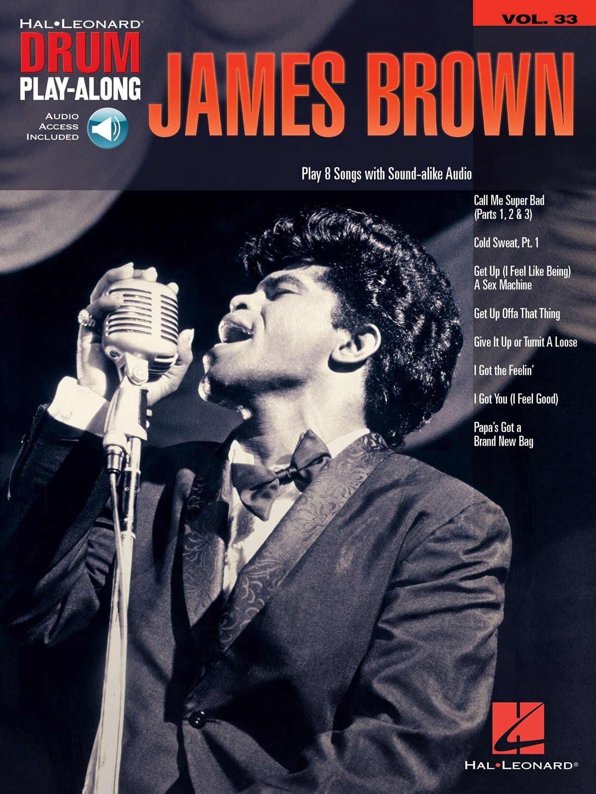Hal Leonard Drum Play-Along James Brown Book