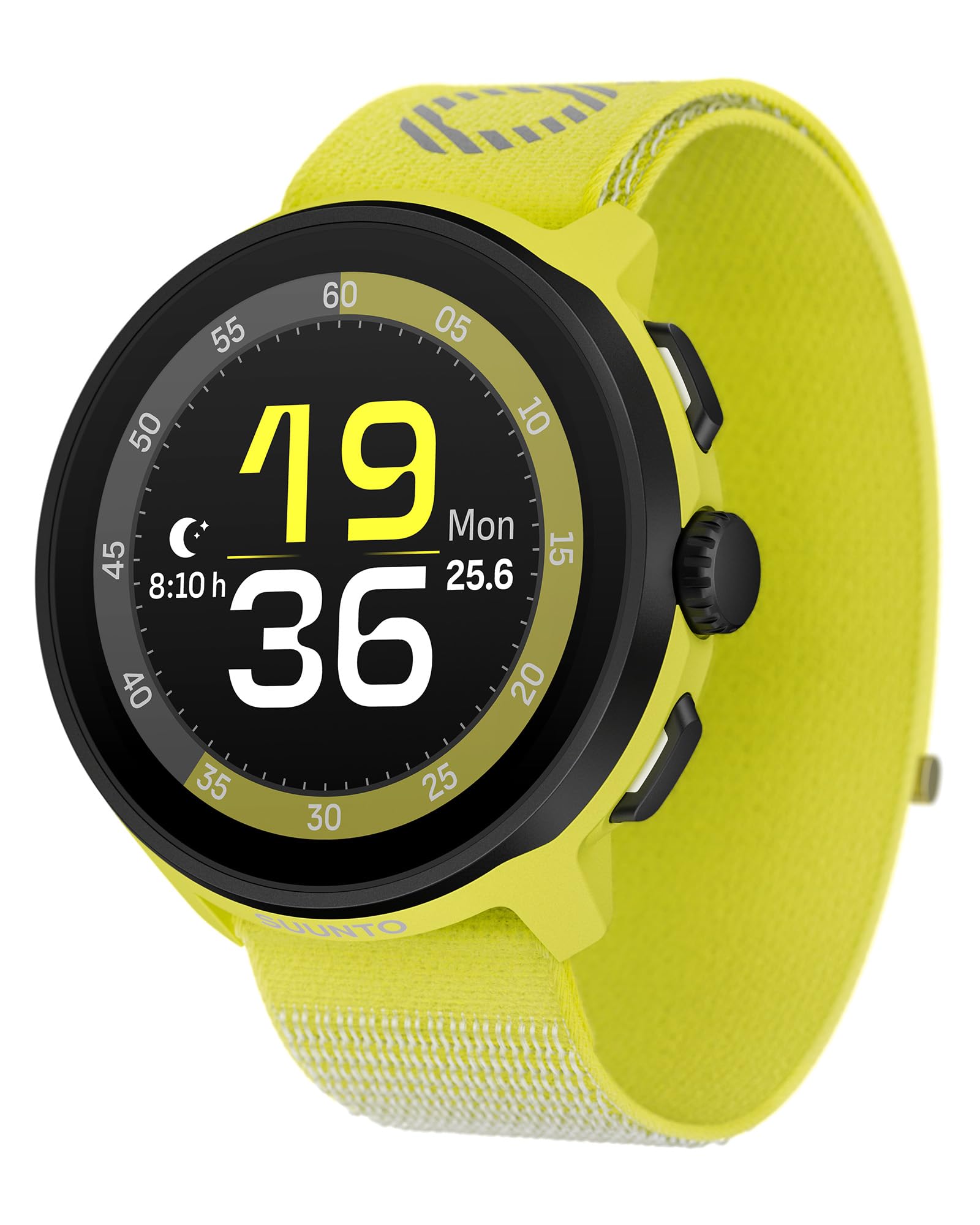 SUUNTO RUN Orologio Sportivo da Corsa, 1,32" AMOLED Touchscreen, Tracker Attività, Smartwatch per Running, GPS Dual Band, Monitoraggio della Frequenza Cardiaca/Sonno, 12 Giorni di Autonomia, Musica