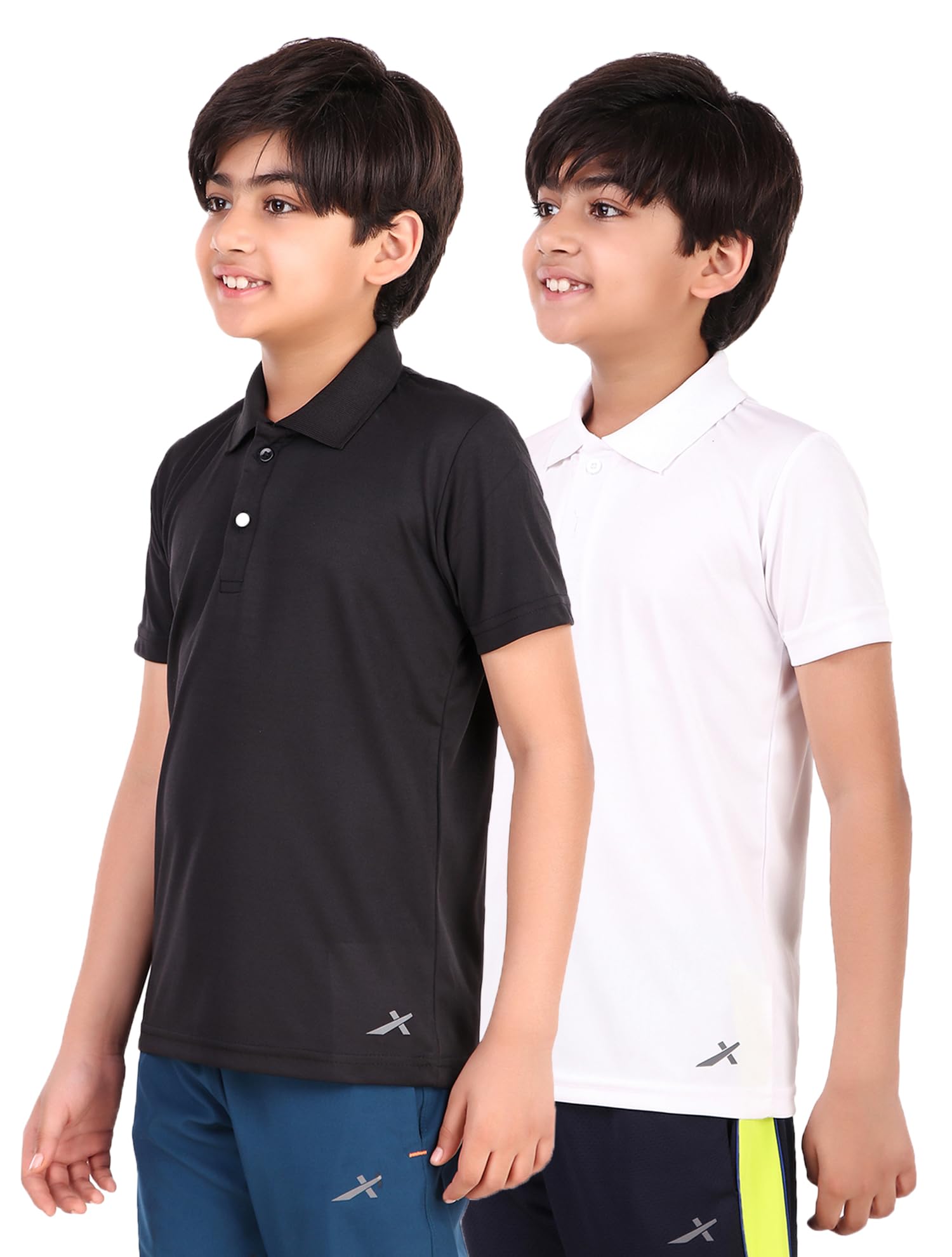 Vector X OKT-235 Kid's Polo Collar Neck T-shirts Combo (Pack of 2)