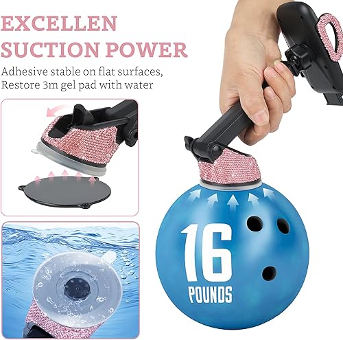 Miniatura 6 de eing Soporte de teléfono para tablero de auto, parabrisas, para iPhone, 12,11,11 Pro, 8 Plus, 8, SE, X, XR , XS, 7 Plus Samsung S20, S10, S9,S8,