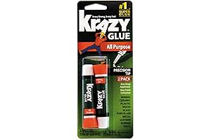 Krazy Glue KG517 Purpose Super Glue, Precision Tip, 2 Grams, 2 Count:...