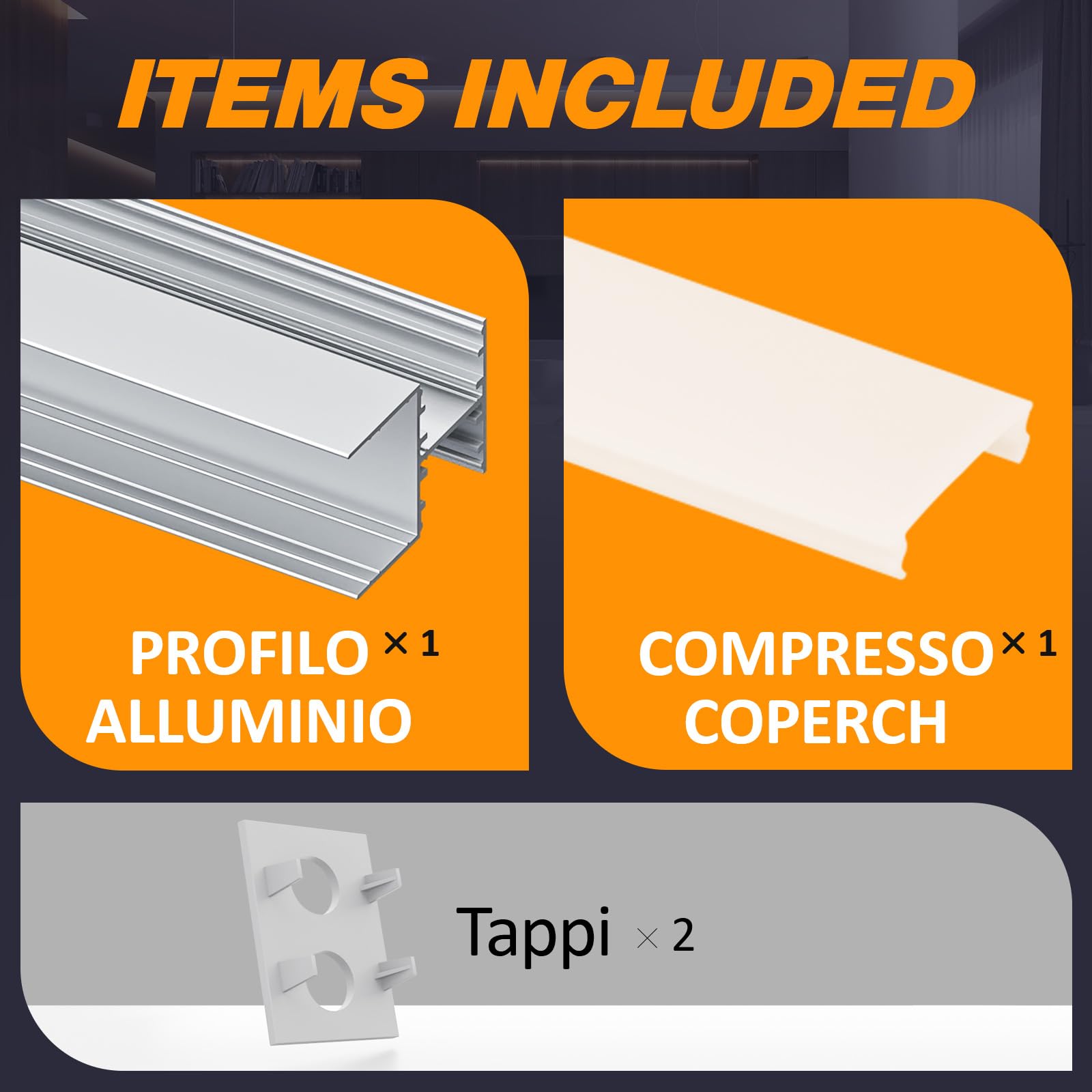 10 x LED Aluminium eckprofil 2m (20m) Led Trockenbau Profil für als 9 mm Obere und Untere Zwei Led Streifen/Led Leisten/Led Profil, with Milchig Weißer Abdeckung Endkappen - 2000 x 28,7 x 20,2 mm