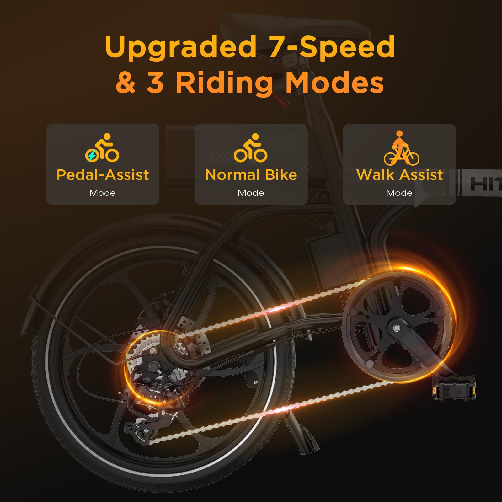 HITWAY E Bike, Klapprad Elektrofahrrad 16/20 Zoll, 250W Motor bis 25km/h, 36V 9Ah Li-Ion-Akku, Reichweite 35-70/40-65 km, Urbanes Pendler E-Fahrräder Pedelec für Erwachsene