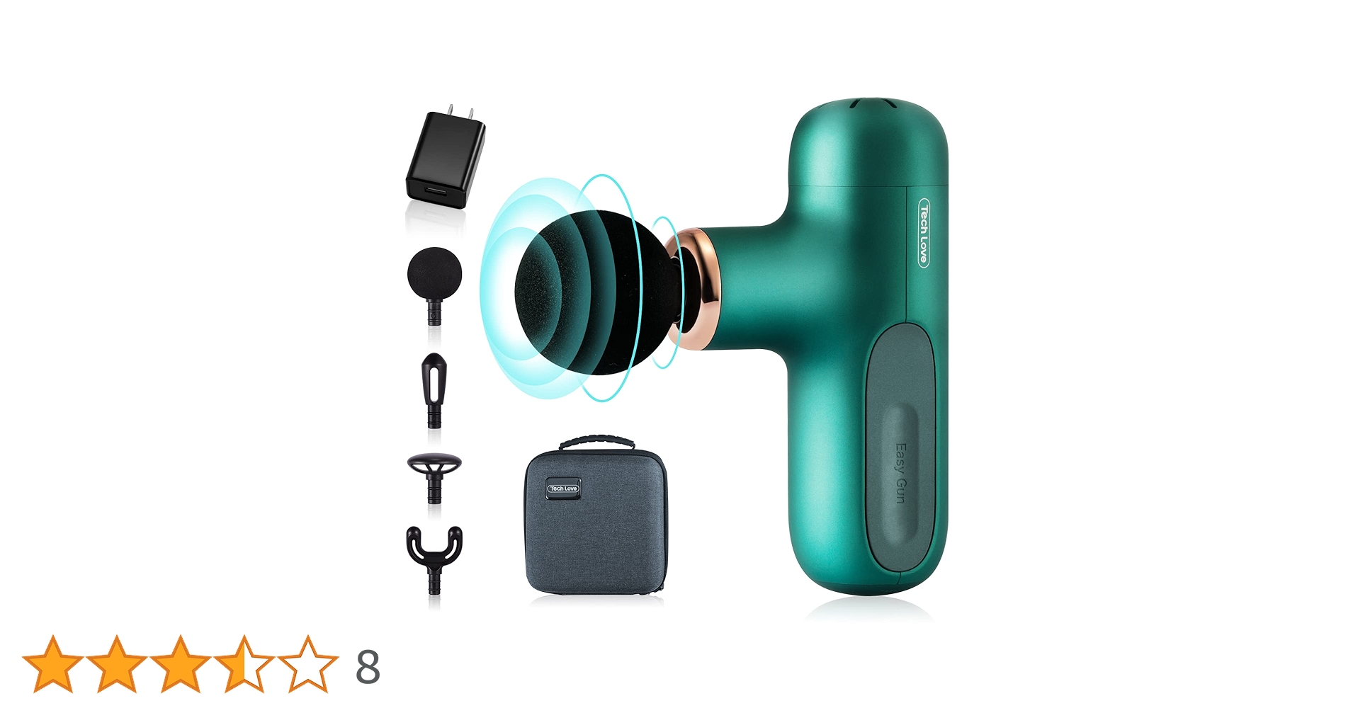 Amazon | Techlove CuteX 軽量415g 5段階強度調整 強力振動 4