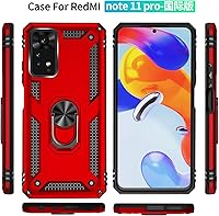 Vista 10 de Funda para Xiaomi Redmi Note 11 Pro con protector de pantalla, función atril de protección resistente de doble capa a prueba de golpes, funda Verde