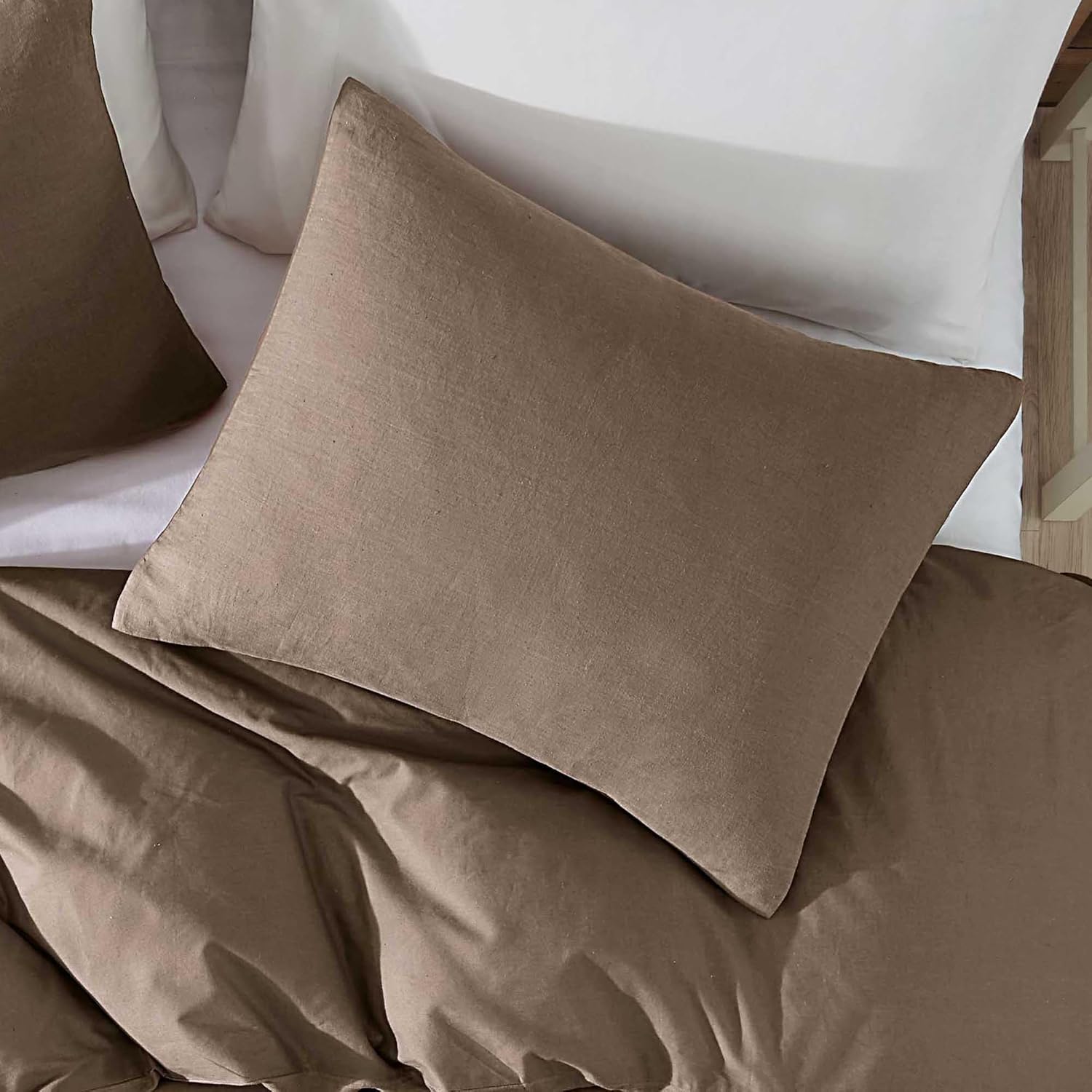 brown  soft comforter 104x90 in