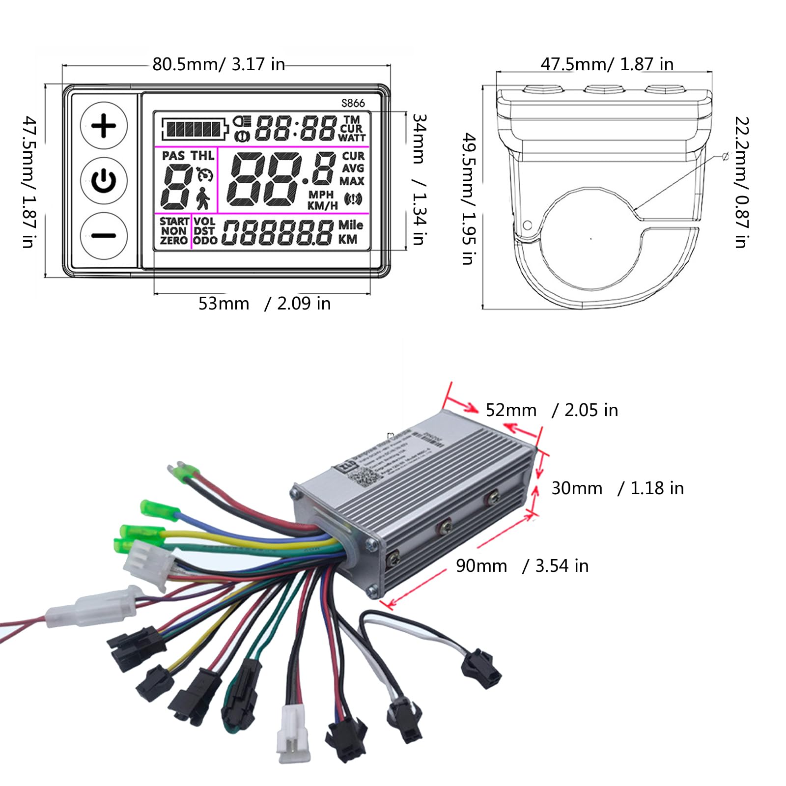 Impermeabile Bike Controller LCD Display Digitale Universale Ciclismo Computer Per Biciclette Scooter Varie Meteo Facile Installare Bike Controller