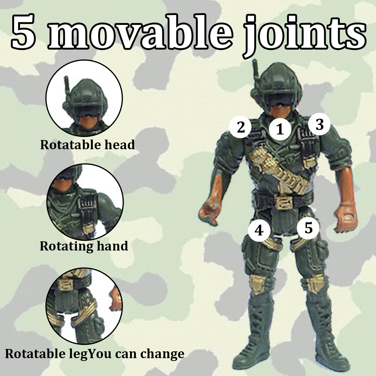 16 Pack Toy Soldiers Army Toys, Used For Sand Table Soldier Models for Diy Projects Toy Army Men Set, Plastic Soldiers - Image 4