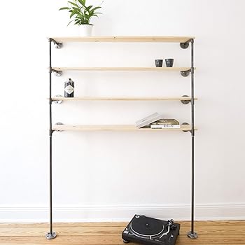 Various Regal Im Industrial Design Bucherregal Wandregal Kuchenregal Badregal Fur Wohnzimmer Kuche Bad Schwarz Stabil Aus Metall Amazon De Kuche Haushalt