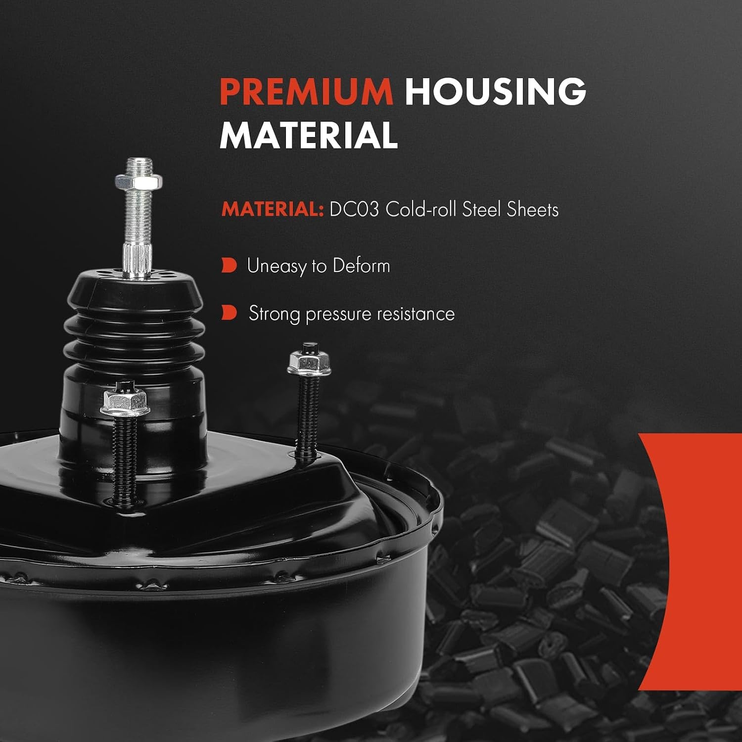 A-Premium Vacuum Power Brake Booster Compatible with Toyota Corolla 1980 1981 1982 1983, Without Master Cylinder