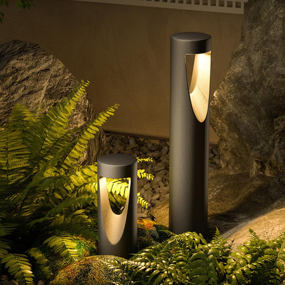 Luce moderna per vialetto da giardino Luce per vialetto da esterno 3000K Illuminazione di lusso in alluminio Paletto luminoso IP54 Luce da giardino impermeabile per vialetto da giardino Cortile Portic
