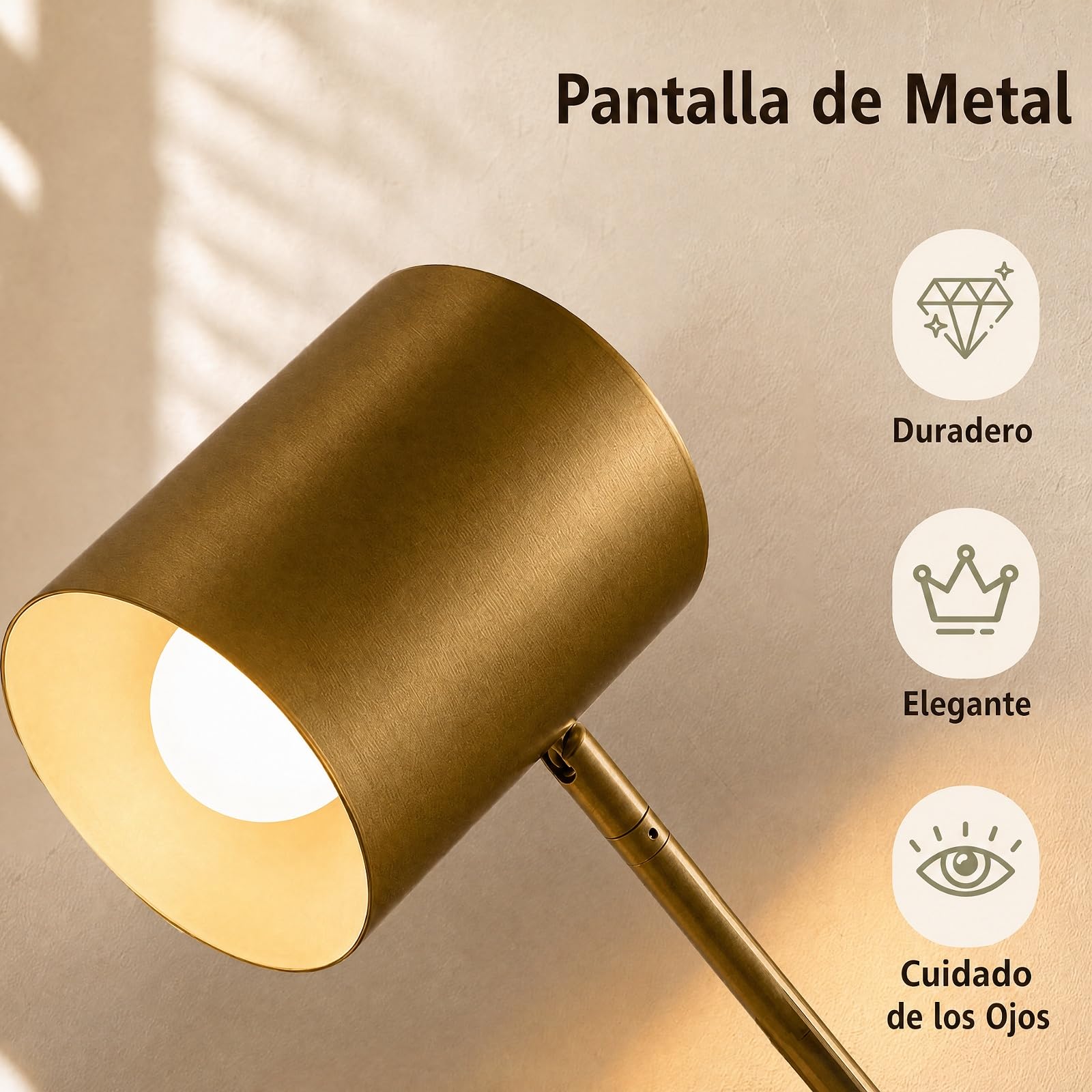 HOMASIS Lámpara de Pie, 175 cm Lámpara de Suelo con Casquillo E27