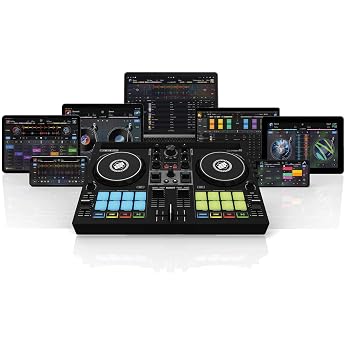Reloop Buddy Compact 2-Channel DJ Controller for Algoriddim DJay on iOS, iPadOS, Android, Mac and PC with RGB Performance Pad