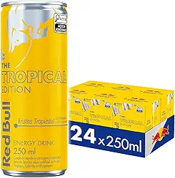 Pack de 24 Latas Red Bull Energético, Tropical, 250ml