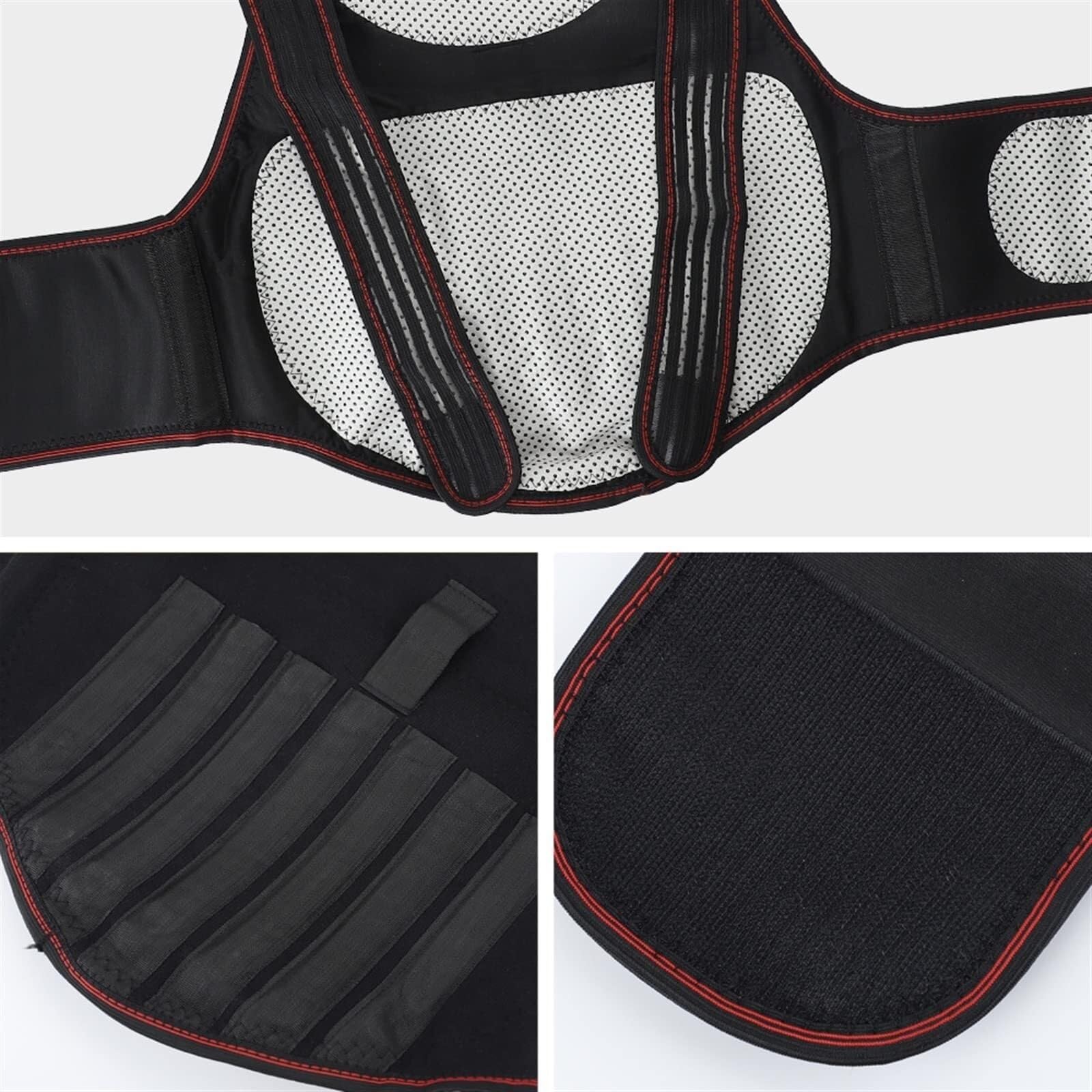 Faja Lumbar Cinturón Corrector De Postura para Espalda, Espalda, Hombros Y Columna Vertebral, con 108 Imanes Y Terapia De Autocalentamiento Cinturón Apoyo Lumbar(XL)