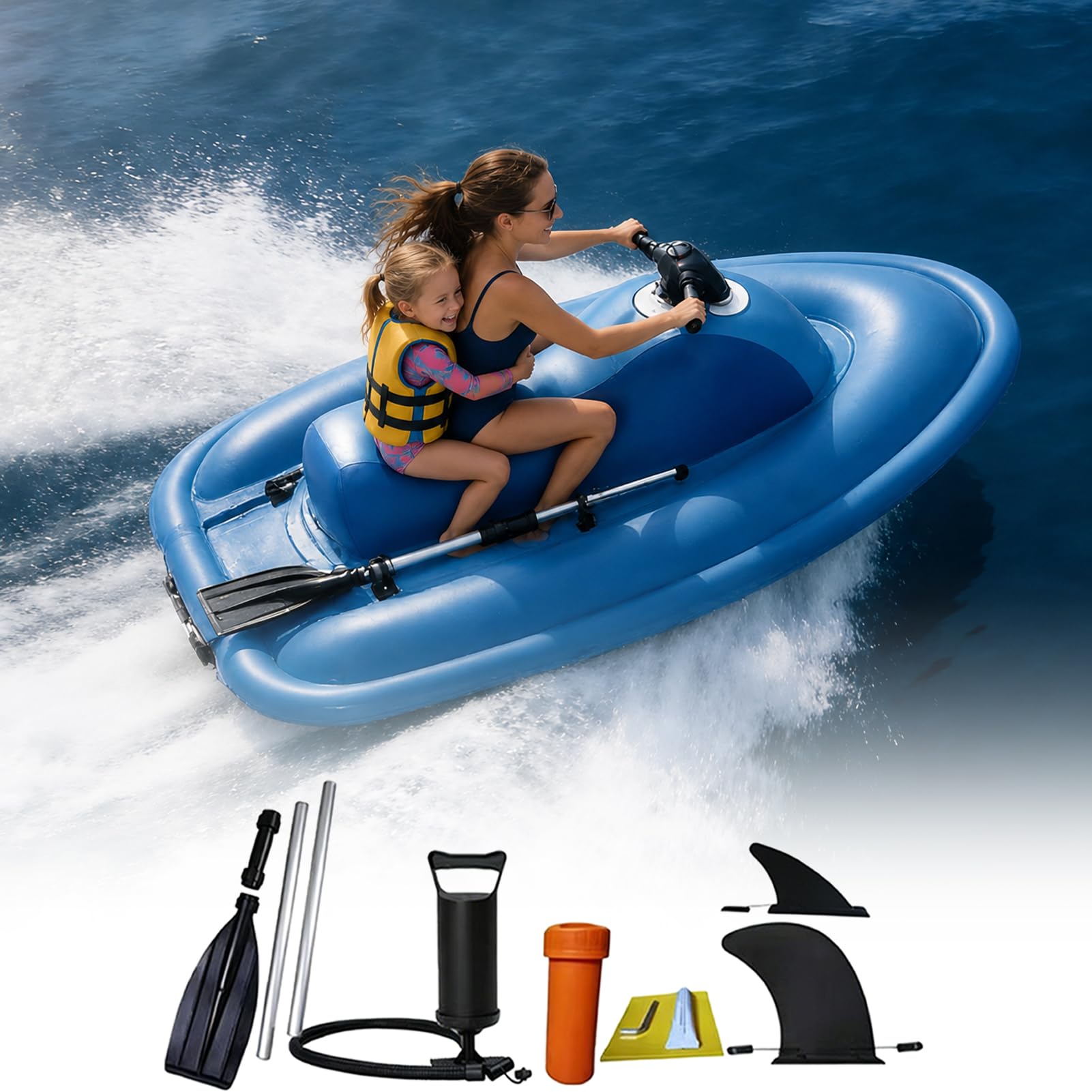 Bateau à moteur pliable électrique pour la plongée en mer