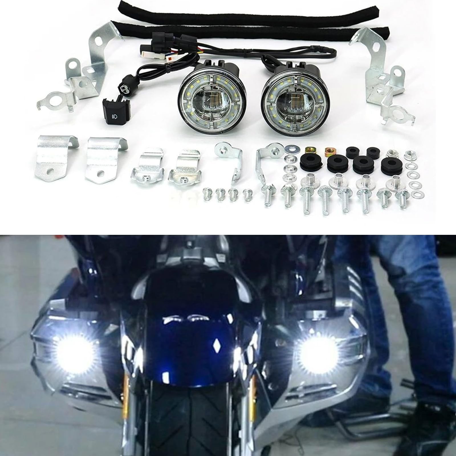 Amazon.com: New Pair Strobe LED Fog Lights Front Foglights with