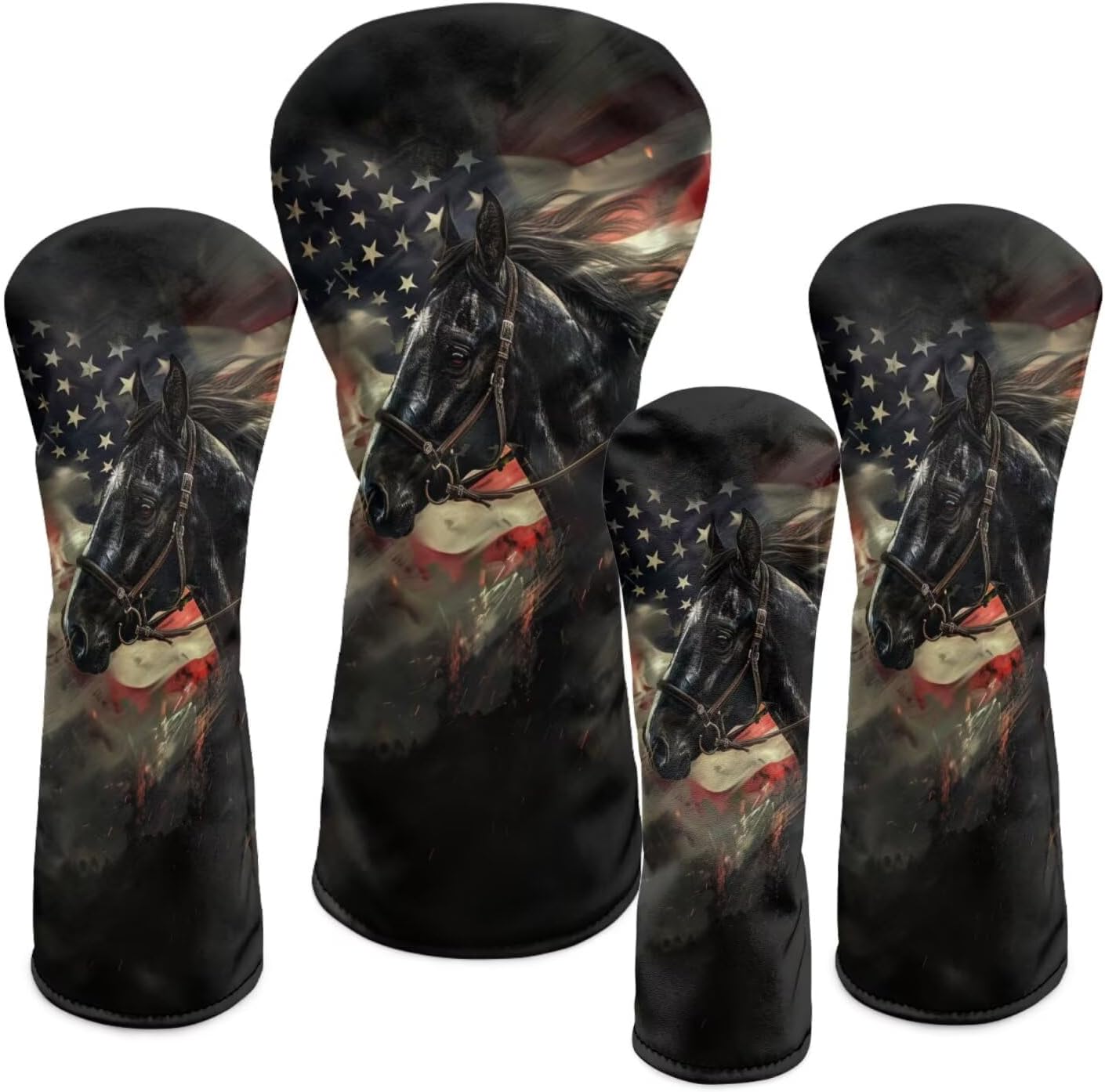 Rnyleeg Golf Club Head Covers Kids Golf Club Covers for Boys Girls Leather Driver Cover 3 5 Wood Headcover Hybird Headcovers