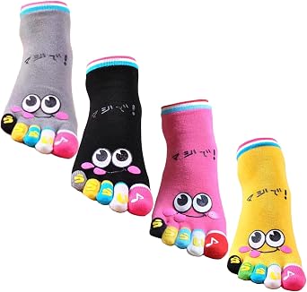 Crazy socks for kids boys women girls Toe Socks wacky Funky Finger socks five toes socks