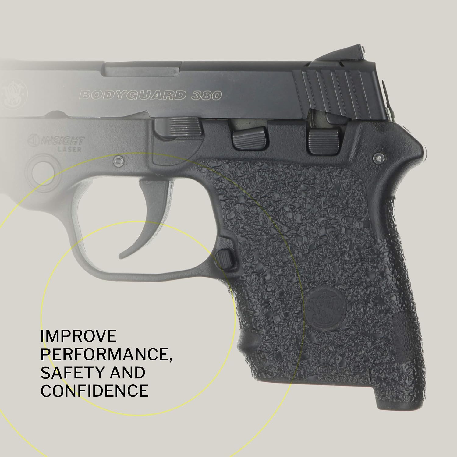 TALON Grips Adhesive Grip – Compatible with Smith & Wesson M&P Bodyguard .380 – Made in The USA