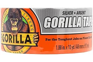 Gorilla Glue Duct Tape, Silver, 1.88" x 10 yd, Pack of 1