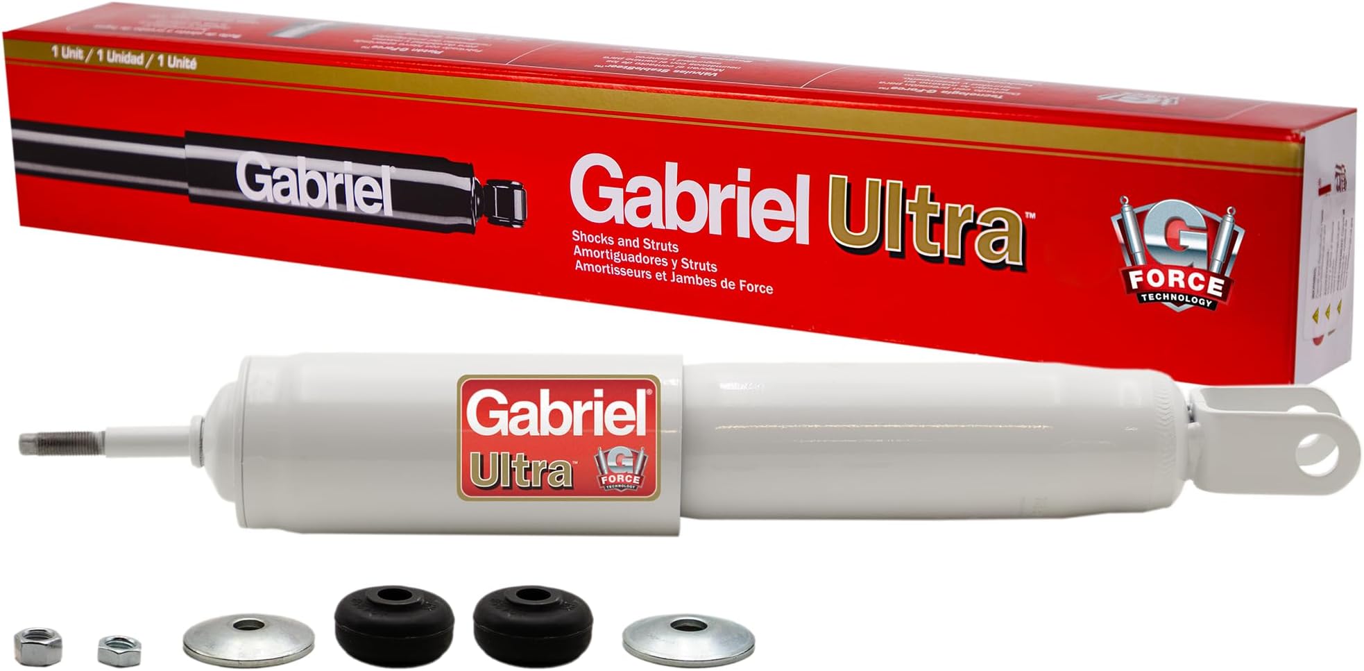 Gabriel G63803 Ultra Truck Front Shock Absorbers for Chevrolet Avalanche 1500, Silverado 1500 4WD, Suburban 1500, Tahoe; GMC Sierra 1500 4WD, Yukon, Yukon XL 1500 (1 Pack)