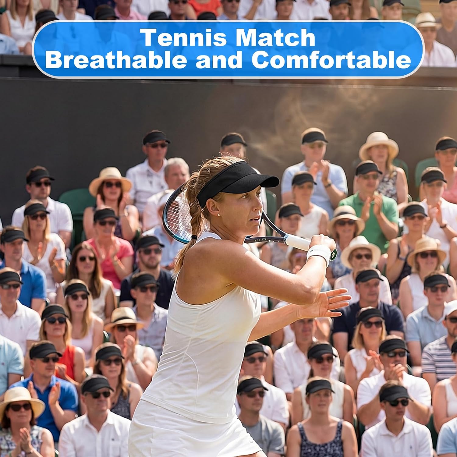 32 Pack Adjustable Sport Sun Visor Hats Bulk Solid Color Blank Golf Cap Anti Ultraviolet for Beach Tennis Baseball