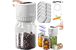 True Bright Mason Jar Sealer, Keeps Your Food's Freshness