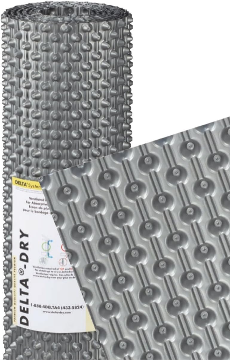 DELTADRY Rainscreen 3.3' X 50' Roll (164 sqft) 10.5 mm