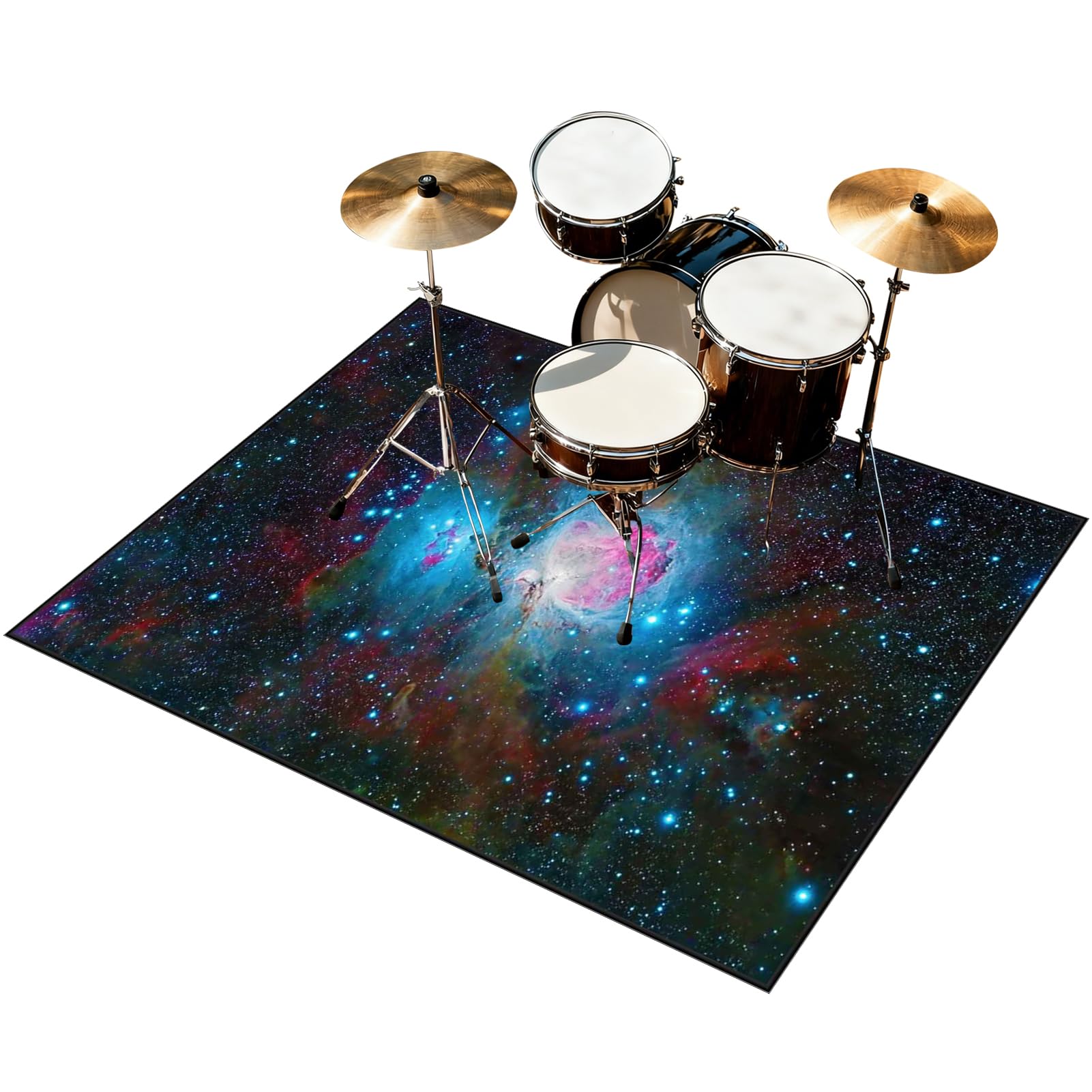 Tappetino Insonorizzato Batteria Drum Tappetino per Batteria e Percussioni Tappeto a Tamburo Tappeto per Batteria Elettrica Tappeto per Batteria Acustica Tappeto Antiscivolo Batteria 230 x 180 cm