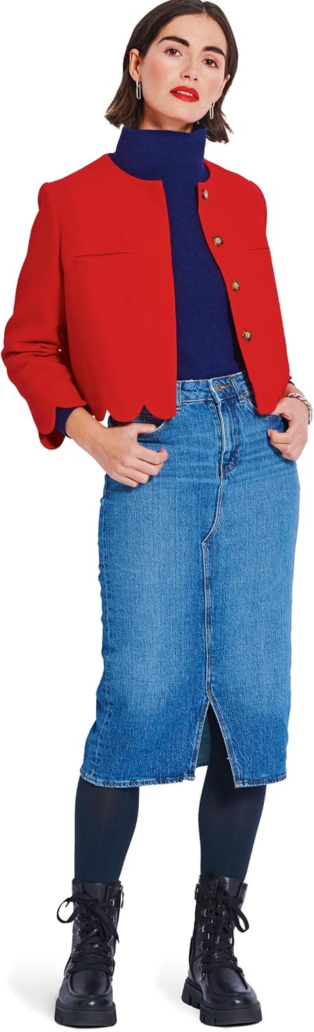 Burda Style X05870BURDA Misses' Straight Cut Jacket Sewing Pattern Packet, Design Code B5870, Sizes 8-18 (34-44)