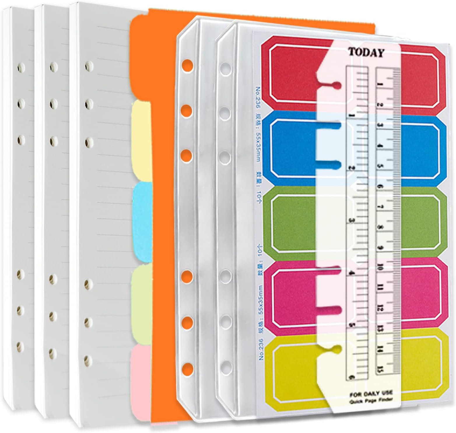 A6 Nachfüllblätter 6-Loch - 40 Seiten Für Organizer & Planer