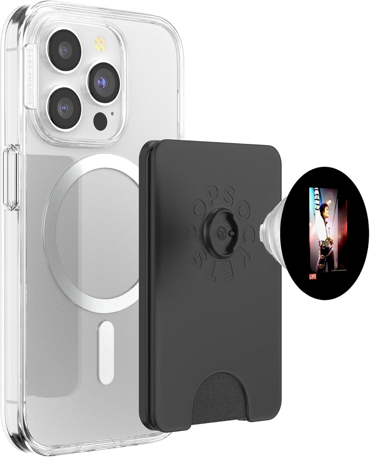 Life Picture Collection Michael Jackson 03 PopSockets PopWallet for MagSafe