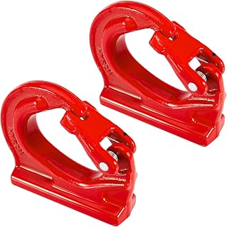 Gedlex 3 Ton G80 Weld-On Anchor Hooks, Alloy Steel Heavy Duty Lifting Hooks 6600 lbs for Crane Tractor Wrecker Rigging - 2 Pack