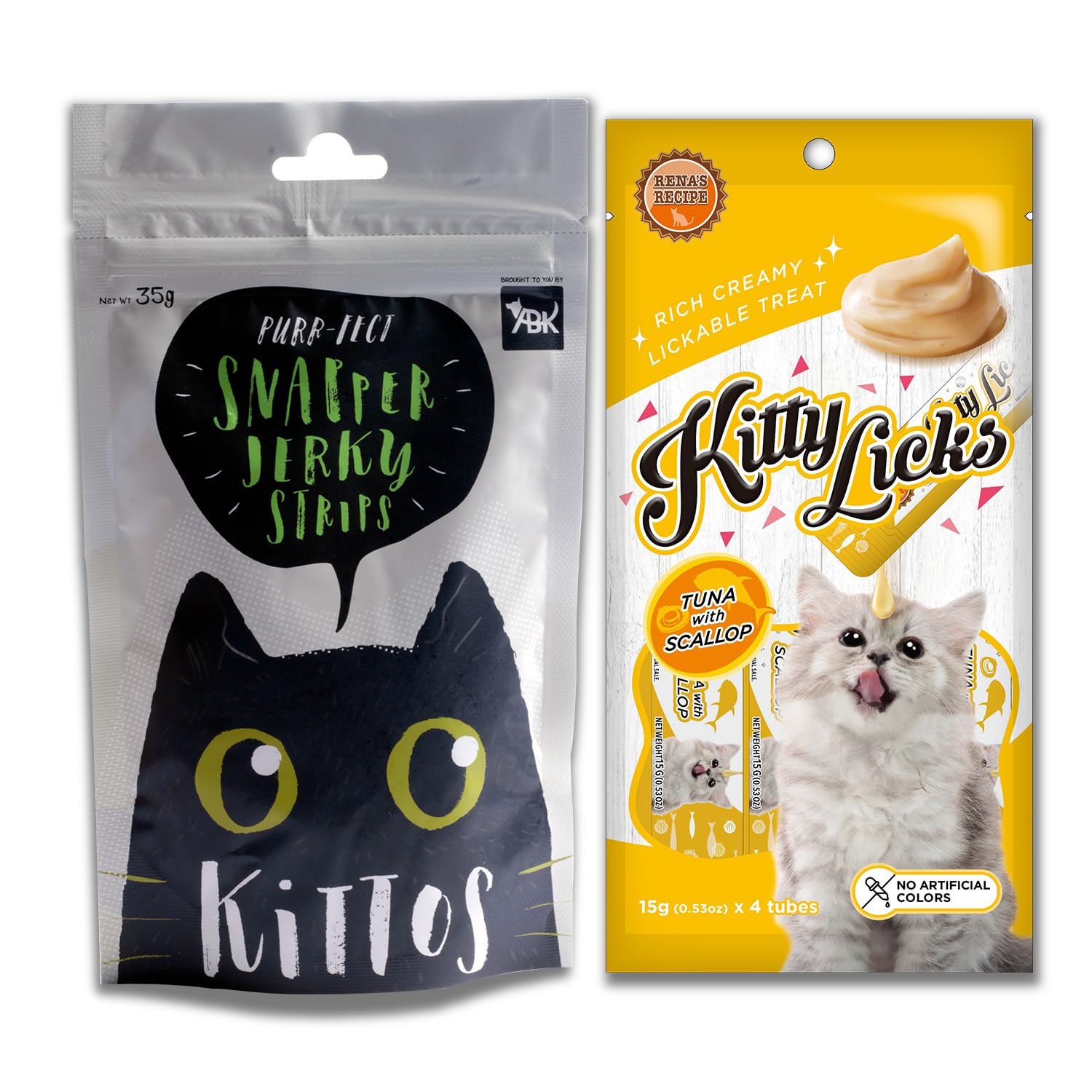 Cat Treats Combo of Kittos Snapper Jerky Strips, 35 GMS and Kitty Licks Tuna with Scallop, 15 GMS (B0CDPFD1ZV) Amazon Price History, Amazon Price Tracker