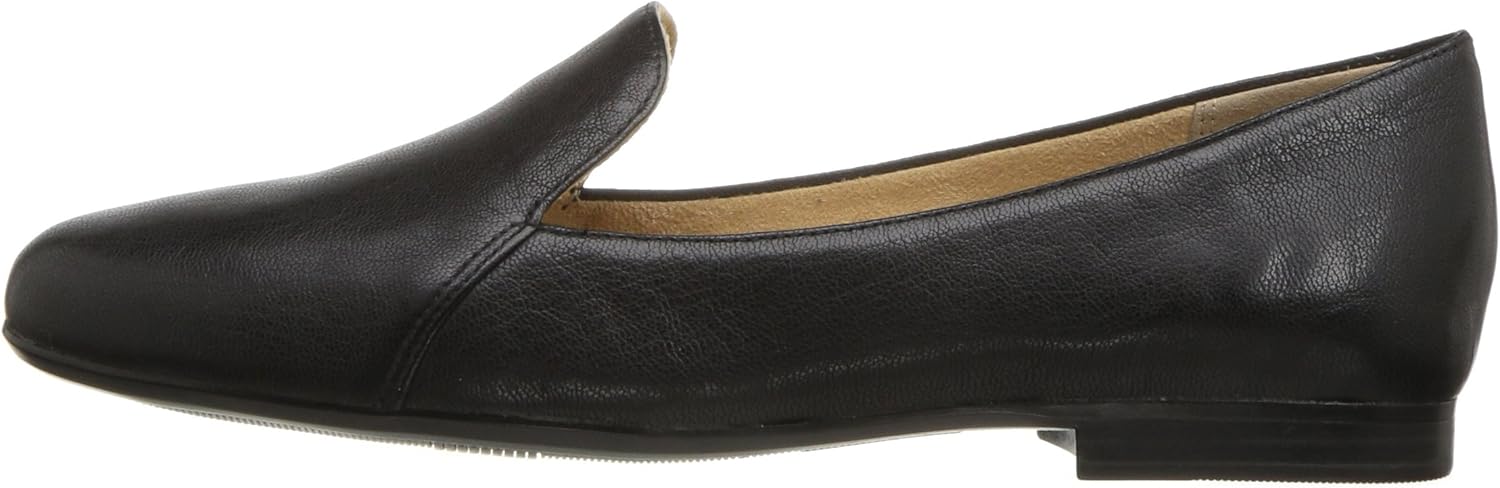 Naturalizer Women's Emiline Slip-on Loafer 5 Tumble Leather Black