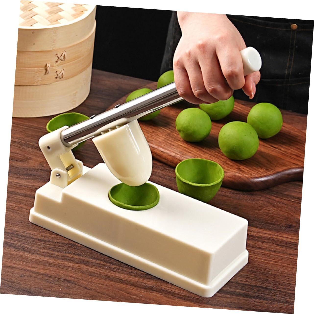 SHOWERORO Dumpling Skin Maker Dumpling Artifacts Dough Skin Making Tools Ravioli Maker Mold Kitchen Tools