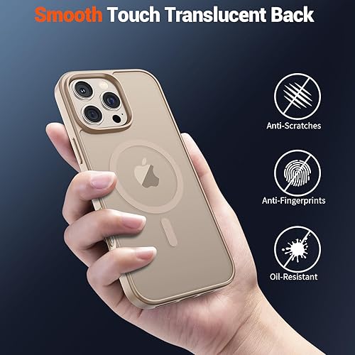 Miniatura 262 de SUPFINE Funda magnética para iPhone 11 (compatible con MagSafe) (protección contra caídas de grado militar), translúcida mate a prueba de golpes