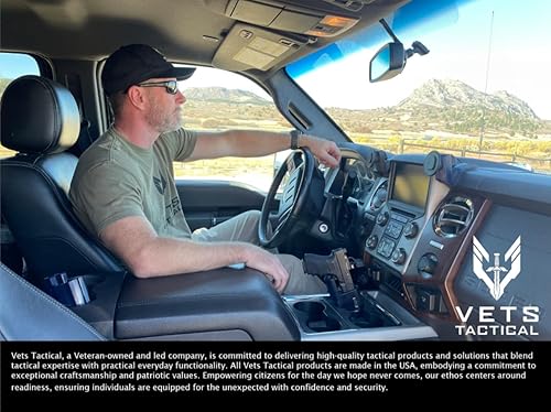 Miniatura 3 de Cupolster, funda multifit para pistola de vehículo con imán de pistola por VETS Tactical, funda para pistola para automóvil sin necesidad de
