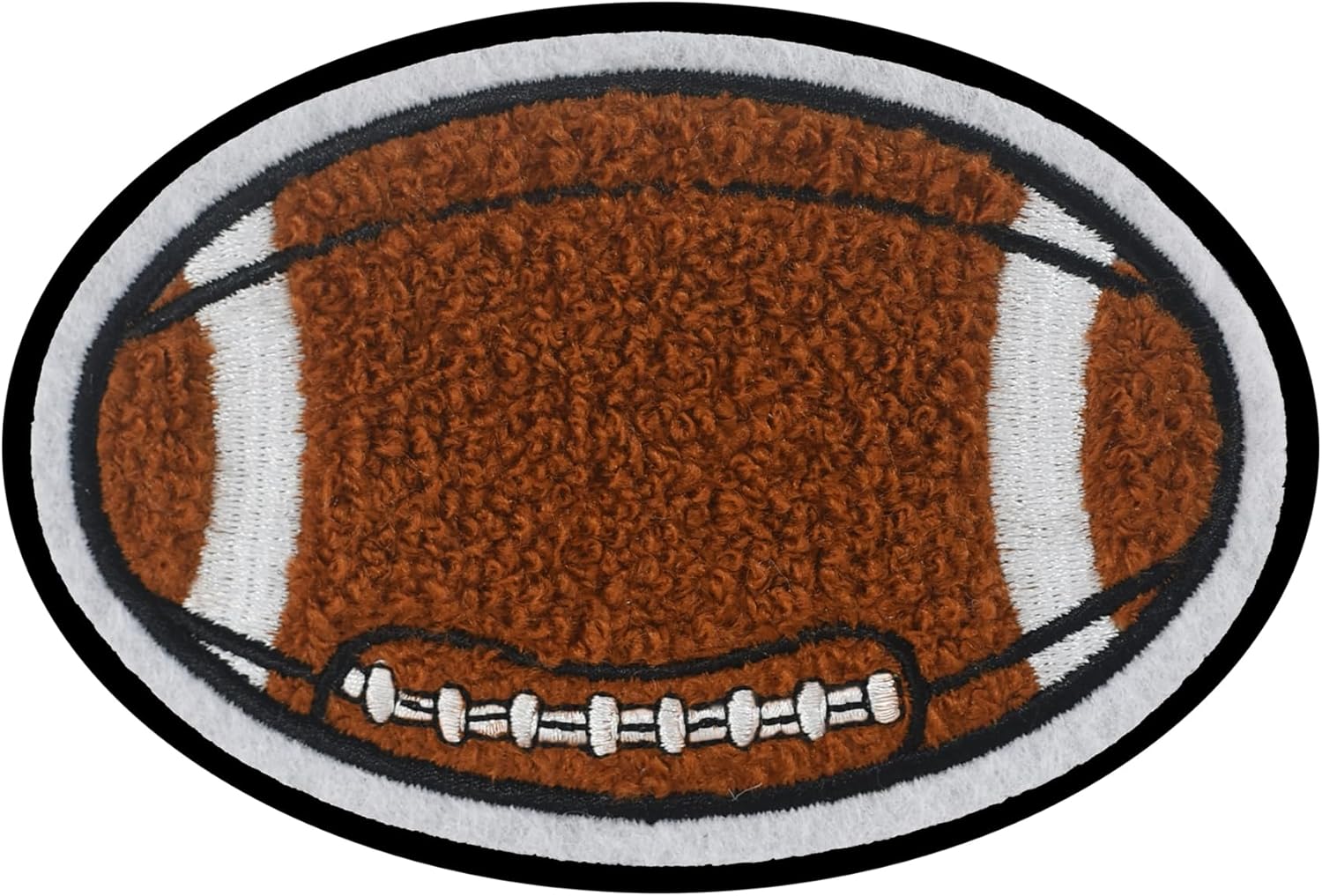 43/4“ Iron on Football Patches Large Chenille Football