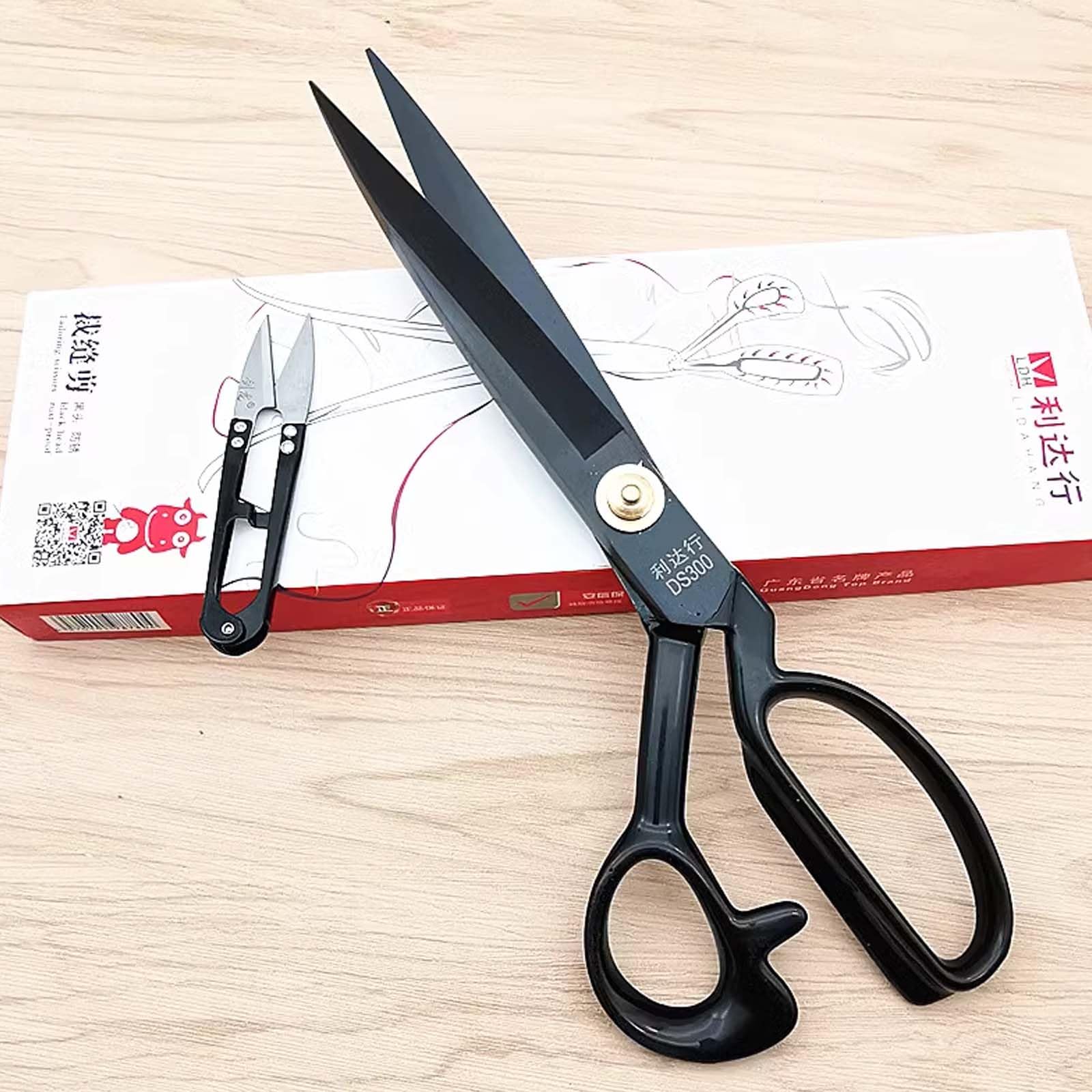 Tijeras de Costura Profesionales para Sastre, Tijeras de Alta Resistencia de Acero con Alto Contenido de Carbono para Coser Ropa, Tela, Cuero y Papel (11 Pulgadas, Hoja Blanca)