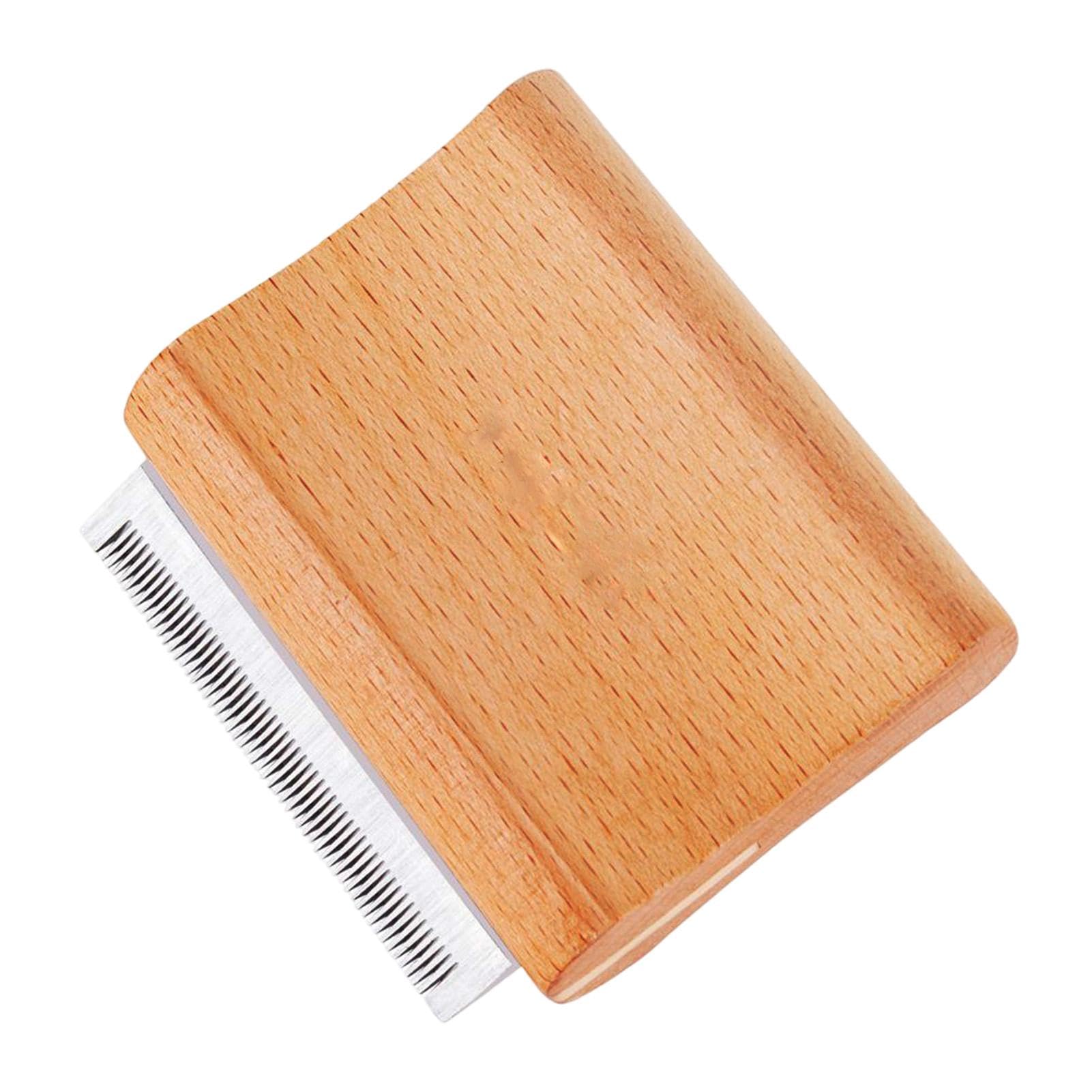 Pet Wooden Groomer | Grooming Tool | Hair Brush | Dog Brush | Pet Hair Remover | Dog Brush For Shedding | Wood Brush Hair Remover for Dogs, Cats, Horses
