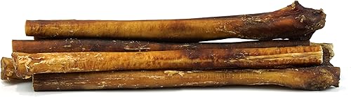 Miniatura 8 de BRUTUS & BARNABY Bully Sticks jumbo para perros grandes, sin hormonas añadidas y sin granos, matón de bajo olor, grandes, gruesos, huesos de matón