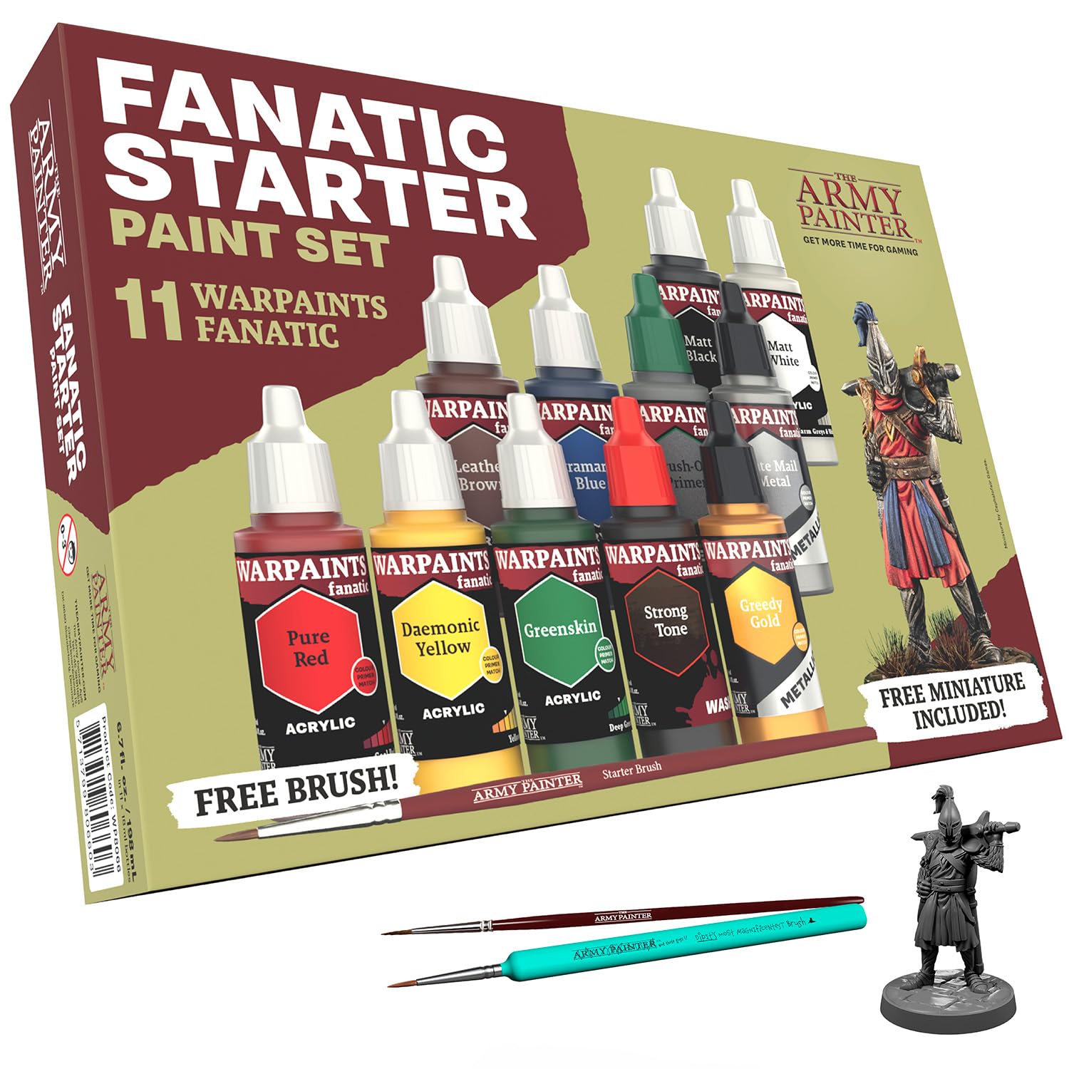 The Army Painter Warpaints Fanatic Starter Set Combo, 11