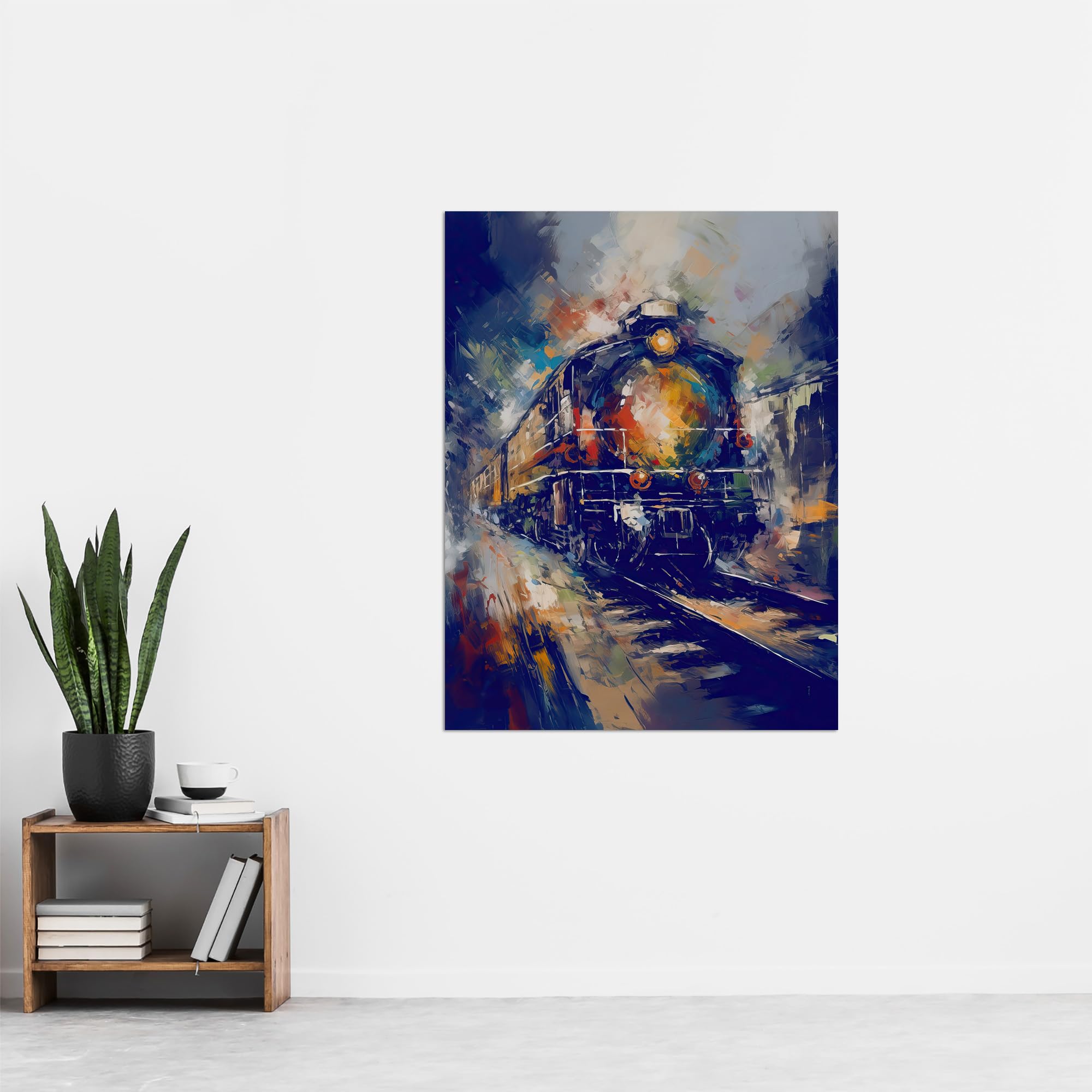 Artery8 The Orient Express Railway Train Painting Steam Locomotive Vintage Extra Large XL Wall Art Poster Print - Image 4