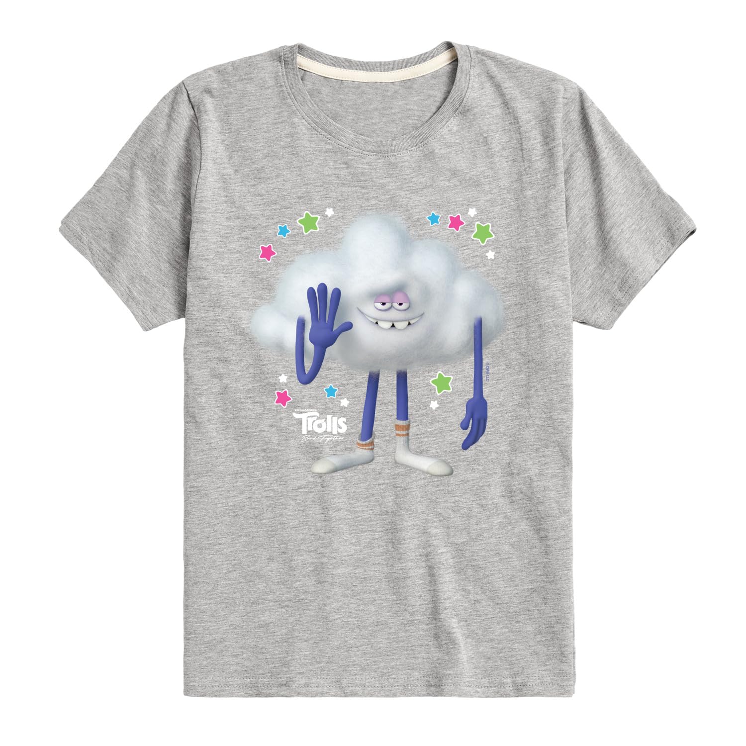 HYBRID APPAREL Trolls - Band Together - Cloud Guy - Toddler and Youth Short Sleeve Graphic T-Shirt