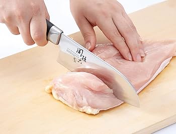 Amazon.co.jp: 貝印 KAI 三徳包丁 シルバー 刃渡り:約13.5cm 関孫六