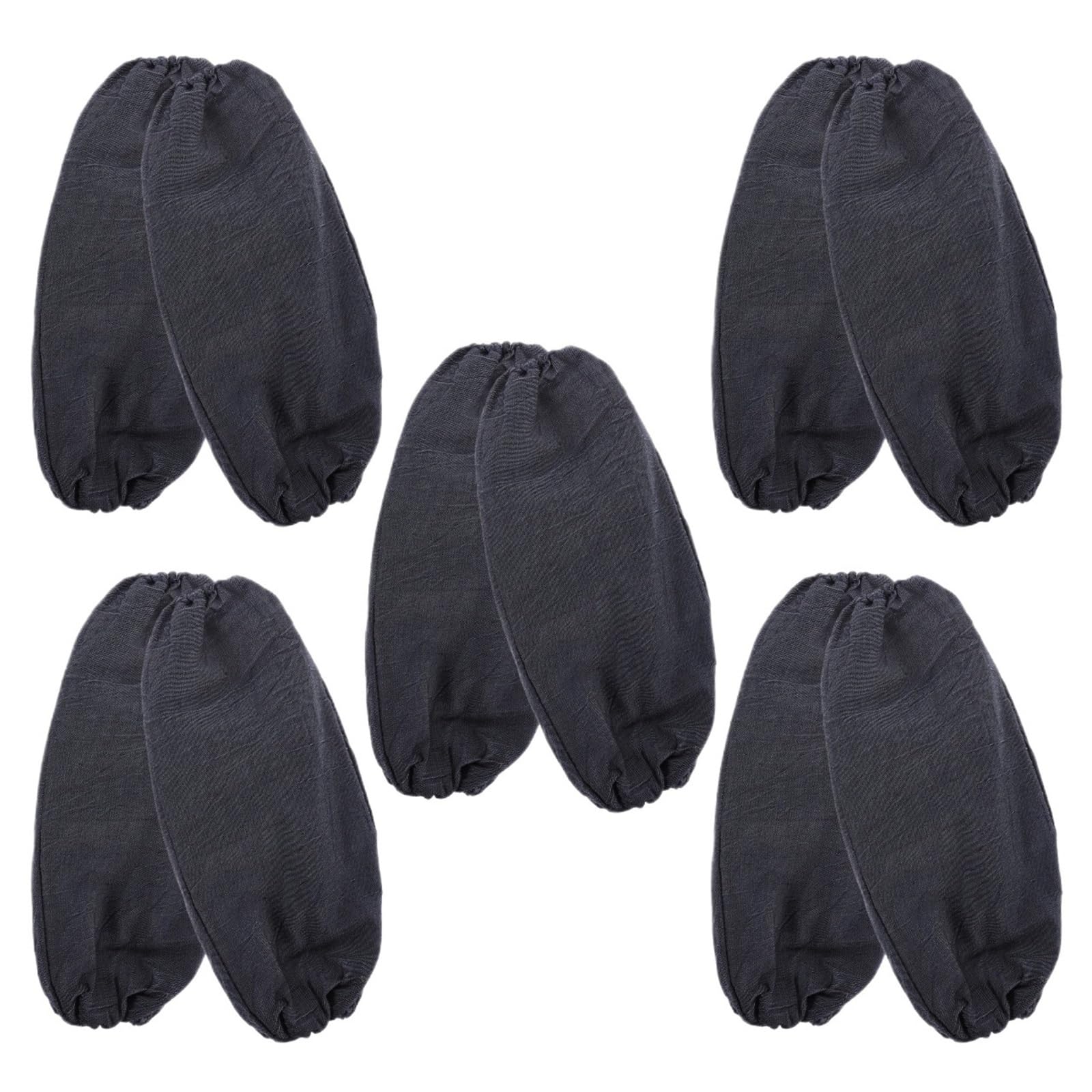 Manchons à Souder En Cuir Lot de 5 paires manchons protection élastiques, résistants aux taches et à l'usure, for le soudage, l'assemblage les travaux construction